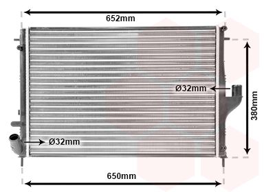 VAN WEZEL Radiators, Motora dzesēšanas sistēma 43002478